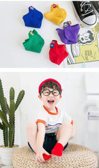 MOMISY 5 Pairs Baby Girl Boys Toddlers Infant Solid Color Spring and Autumn Socks Cotton Stretch Crew Baby Socks -Retro Game, 1-3 Years Old