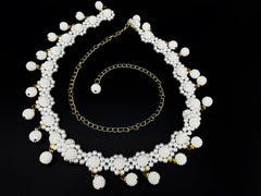 SYGA Pearl Waist Chain Belt Adjustable Decorative Belt Hollowed Tassel Waist Belts Suitable Size for Waist 26-36