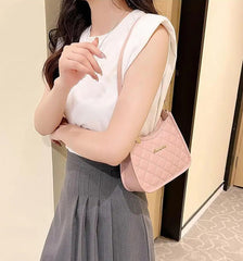 SYGA Women's Embroidered Armpit Handbags Fashion Pink Versatile Shoulder Bag