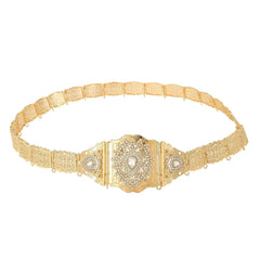 SYGA Women's Hollow Diamond Waist Chain Flower Body Waist Chain Sun Flower Cross-Border Ancient Ethnic Style Kamarband For Saree & Dress(Gold)