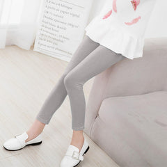SYGA Girls Leggings, Soft & Stretchable Cotton Infant Toddler Leggings, Suitable for All Seasons, Size 11-12 Years(Pink)