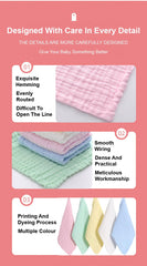 SYGA Baby Napkin Six-Layer Gauze 30 * 30 Plain Color Square Scarf Five Baby Children's Handkerchief Seersucker Small Square Scarf