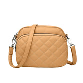 SYGA Women's Crossbody Bags,Single Shoulder Small Bags With Chex Design(Khaki)