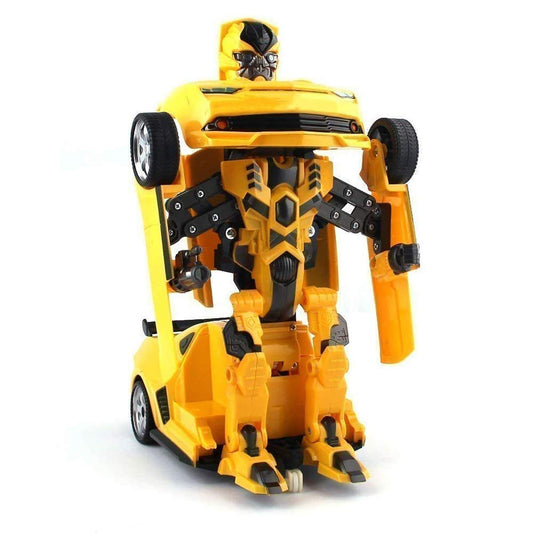 SYGA Battery Operated Converting Car to Robot, Robot to Car Automatically,Transformer Toy, with Light and Sound for Kids