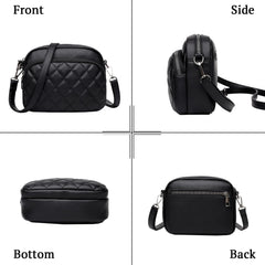 SYGA Women's Crossbody Bags,Single Shoulder Small Bags With Chex Design(Black)