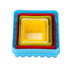 SYGA Square Shape Cookie Cutter Set 5 Pieces Set Mold for Biscuit Sandwich Cut