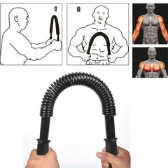 SYGA Power Twister Bar Heavy Duty 20kg Arm Forearms Chest Exercise Fitness Spring