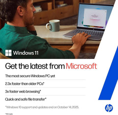 HP 14s Intel Celeron Dual Core N4500 Laptop (8GB/512GB SSD/Win 11) 14.0" HD Display, MSO 24, Black, 1.46kg, DQ3149TU Thin and Light Business Laptop