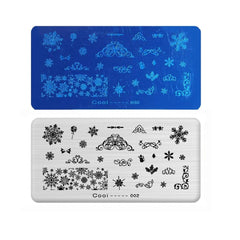 SYGA 1 Piece Cooi_002 Style Nail Plates Nail Art Image Stamping Plates Nail Sticker