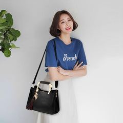 SYGA Women's Retro Single Shoulder Crossbody Bag Middle-Aged Mother Bag (Pink)