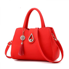 Syga Women's Elegant Handbag Stylish Crossbody Shoulder Bag with Tassel Charm