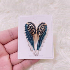 SYGA Brooch Pin Fashion Crystal Rhinestone Jewellery Pin Vintage Clothing Accessories Decoration Angel Wings Brooches For Women- S262