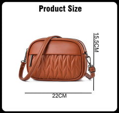 SYGA Women Small Bag Cross-Border Foreign Diamond Shoulder Bag(Brown)