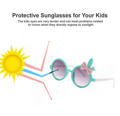 SYGA Kids Goggles, Modern Stylish Eyewears For Boy's And Girls, Ear Tie Style, Suitable For Age 3 To 8 Years (Black, Polarized)