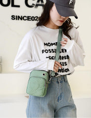 SYGA Women's Mobile Phone Bag Style Crossbody Bag Mobile Phone Coin Shoulder Small Bag (RED)