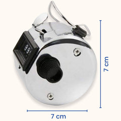 SYGA Hand Tally Counter, Digit Number Lap Counter Manual Mechanical Clicker with Finger Ring - Silver