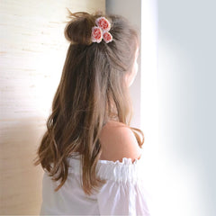 SYGA 2 Pcs Artificial Flower Heads DIY Craft Silk Rose Wedding Decor Flower Accessories Light Pink