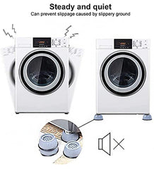 SYGA 4PCS Washing Machine Rubber Feet Pads Universal Anti Vibration Washing Machine Mat Anti Slip Noise Cancelling Washing Machine Feet for Dryer, Washing Machine, Dishwasher- ray