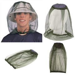SYGA Mosquito Mask-Mosquito Head Net Face and Neck Protection - Anti Mosquito Anti-Bite Anti-Insect Olive