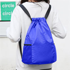 SYGA Drawstring Backpack for Gym, Yoga, Running, Swimming, Beach, Camping, Travel Bag Sports Fitness Club Student Training Bag(Royal Blue)