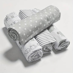 SYGA 4 Pcs Baby Velvet Cotton Swaddle Flannel Baby Printed Blanket for Toddler Newborn Infant 76X76 CM (Color & Design May Very) (Style 2)