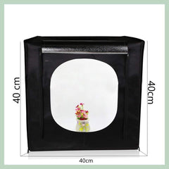 SYGA Light Box Photo Studio 40Cm x 40 cm Professional Photography Tent with LED Lights