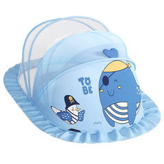 SYGA Foldable Baby Mosquito Net Protect Your Little One from Insects and Bugs Baby Bottomless Net for Baby Safe & Easy Use(Whale-Blue)