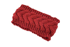 MOMISY Wool Blend HeadBand for Girls (Geometric, Red)