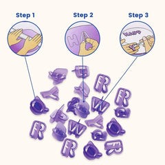 SYGA 40 Pcs Alphanumeric Plastic Cookies Mold Cake Molds Fondant Cake Biscuit Baking Mould Cookie Cutters