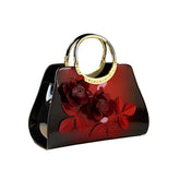 SYGA Women's Dumpling Handbag – Floral Accent Soft Tote with Zipper Closure & Elegant Daily Shoulder Bag