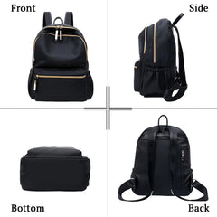 SYGA Women's Bags Backpacks Fashion Simple And Versatile Oxford Cloth Women's Bags(Black)
