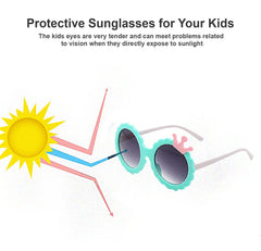 SYGA Kids Goggles, Modern Stylish Eyewears for Boy's and Girls, Crown Style - Beige- Pack of 1