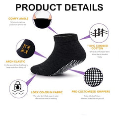 MOMISY Baby Girl Boys Non Slip Toddlers Infant Regular Warm Cotton Stretch Crew Anti-Slip Anti Skid Socks -6 Pairs (Dotted, 0 to 1 years), Multicolor