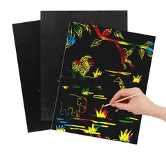 SYGA Colorful Scratch Drawing Papers, 10 Sheets