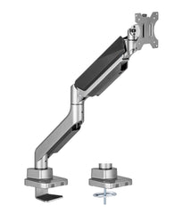 Jin Office Premium Heavy Duty Gas Spring Monitor Stand | 13-46" Monitor Support | Height Adjustable | VESA Compliant Upto 100 * 100mm | 1 Year Warranty | Metallic Finish | 18KG Weight Capacity
