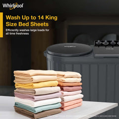 Whirlpool 11Kg Semi-Automatic Top Loading Washing Machine (ACE XL 11 DMIX GRAPHITE GREY,10YR MW, Dynamix Detergent Dispenser)