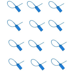 SYGA 50pcs Security Seal with Insert Adjustable Self-Locking Pull Tight Cable Ties Tags Disposable Wire Padlock for Cargo Container Seal Lock_Blue