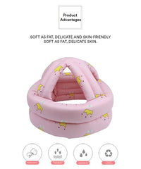SYGA Baby Head Protector Toddler Infant Safety Helmet Head Protection for Unisex Learn to Walk Crawling Adjustable Head Protective Hat -Pink Crown for 0-3 Years