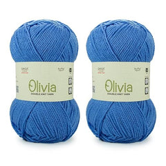 Ganga Acrowools Acrylic Olivia,Double Knit Yarn. Hand Knitting&Crochet Yarn. Oekotex Class 1 Certified. Pack of 2 Balls-100Gms Each. Shade No-Olv012, Maroon