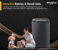 Whirlpool 8 Kg 5 MAGIC CLEAN PRO SW H Fully Automatic Top Load Washing Machine (MAGIC CLEAN PRO SW H KG GREY 10YMW with In-Built Heater)