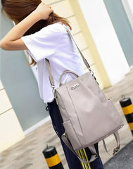 SYGA Women Backpacks Simple And Versatile Oxford Cloth Women's Bag (Khaki)