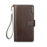 SYGA Men's Fashion Wallets Men's Casual Wallets Leather Design Long Wallet Clutch Card Holder
