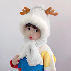 SYGA Baby Winter Beanie Hat Animal Shaped Warm Cap and Scarf (2-6 Year)