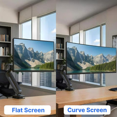 UNIQ MOUNTS™ Heavy Duty Premium 13''-42'' Gas Spring Assisted Single Arm Monitor Arm, Full Motion Desk Mount with 180° Swivel, 360° Rotation,+90°-85° Tilt VESA 75x75/100x100, 15kg Weight Load