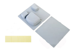 SYGA Self-Adhesive Accessories Holder, Storage Stand, Home Organizer Wall-Mounted Top 2 Holder (Cream)