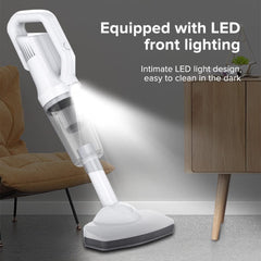 SYGA Car Vacuum Cleaner Car Portable Mini Vacuum Cleaner Home Handheld Wireless High Power Vacuum Cleaner Exclusive Model with Floor Brush 12000pa Suction 6000mAh Power + 5 Filter Elements