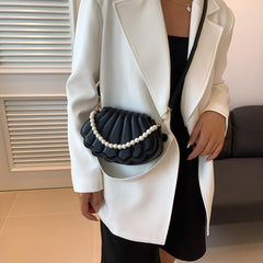 SYGA Women's Casual Crossbody Purse, Small Size With Zipper Closure Shell Bag (Black)