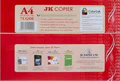 JK Copier Paper - A4, 500 Sheets, 75 GSM, Ream 3