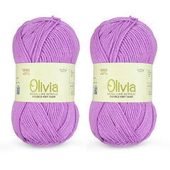 Ganga Acrowools Acrylic Olivia,Double Knit Yarn. Hand Knitting&Crochet Yarn. Oekotex Class 1 Certified. Pack of 2 Balls-100Gms Each. Shade No-Olv012, Maroon