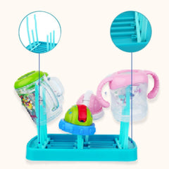 SYGA Foldable Baby Bottle Drying Racks Feeding Cup Nipple Storage Shelf Stand Holder - Blue Drying Rack